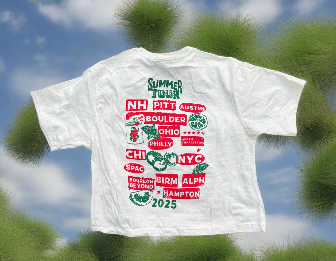 Women's Fluffs Travels Phish Summer Tour Cropped T-Shirt – spinner